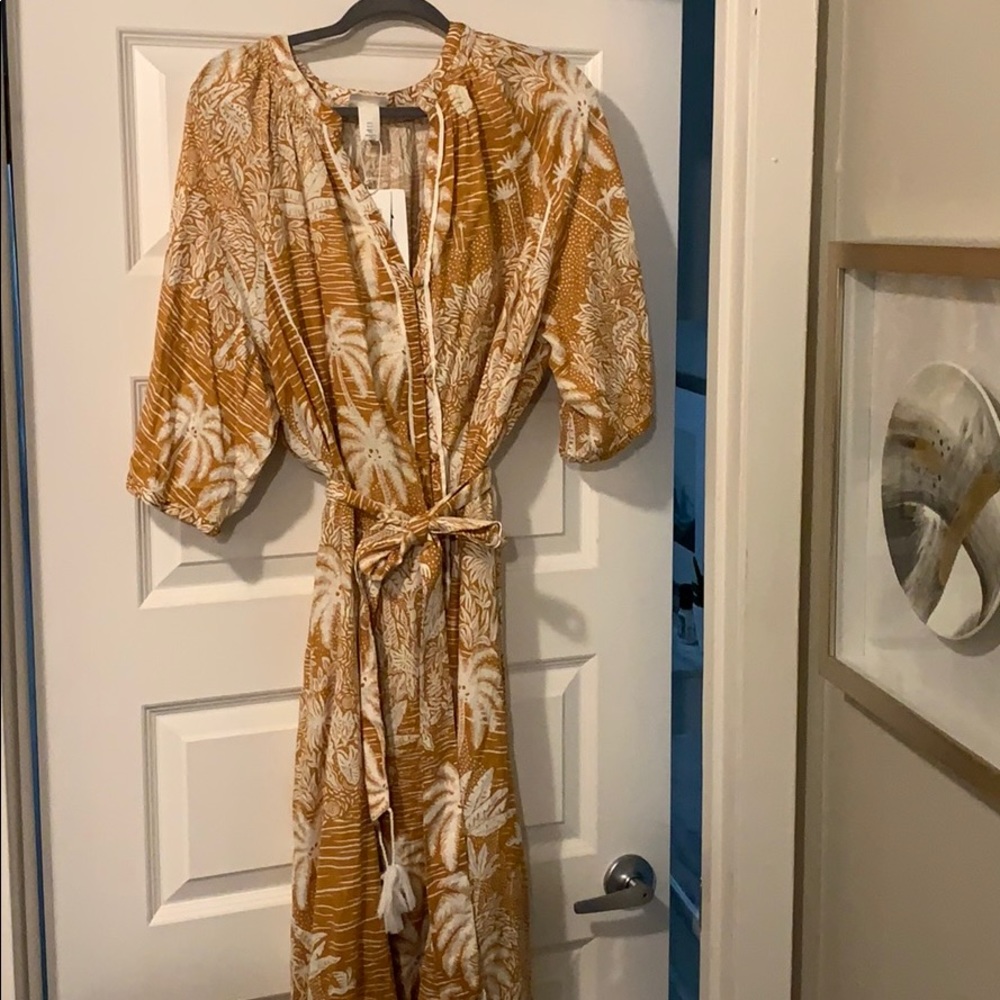 H&M limited Demond & Dempsey Linen Kaftan dress